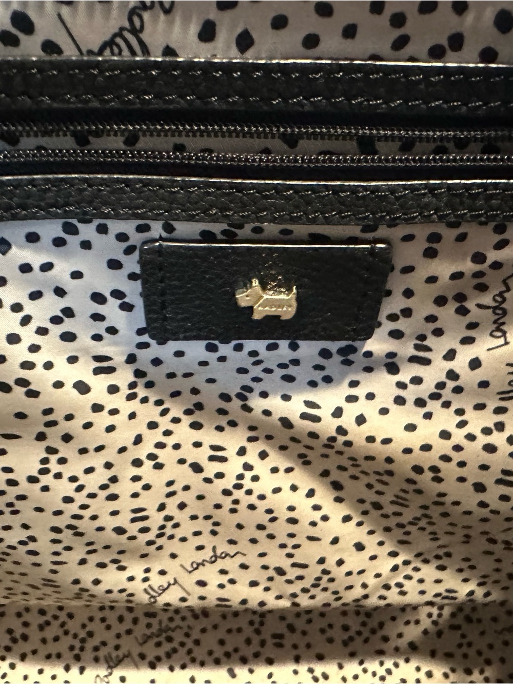 RADLEY LONDON Black Pebbled Leather Tote - Picture 7 of 10